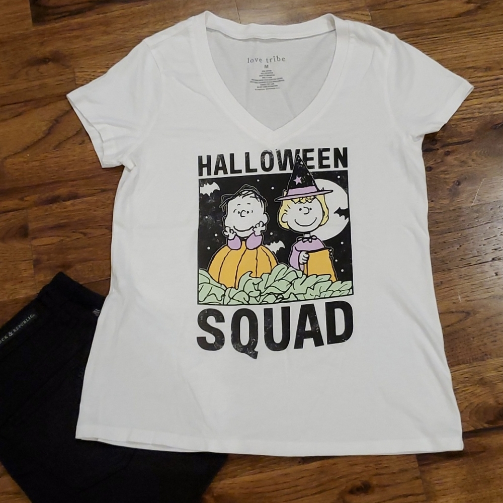 Womens Peanuts Halloween graphic t-shirt size M